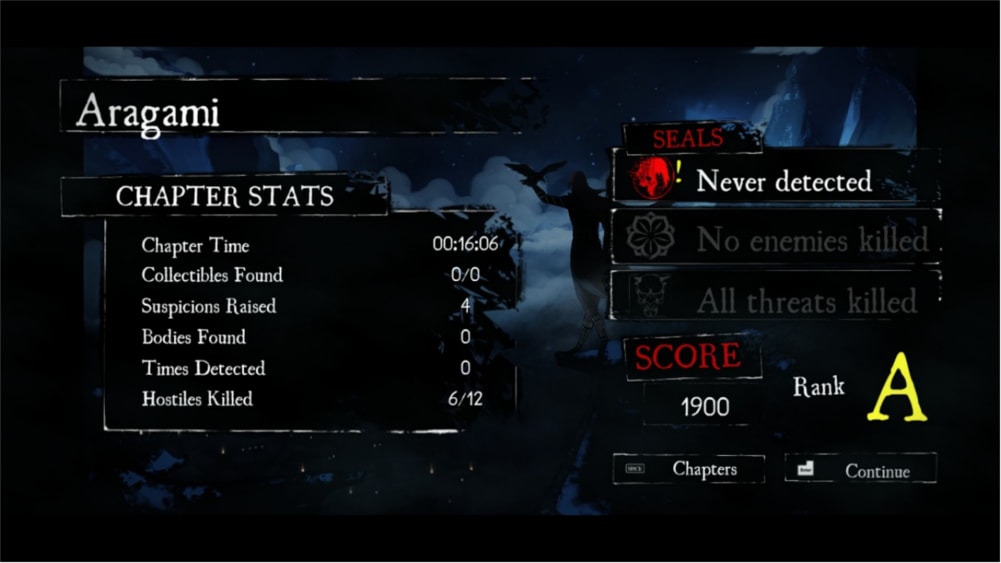aragami grading summary screen
