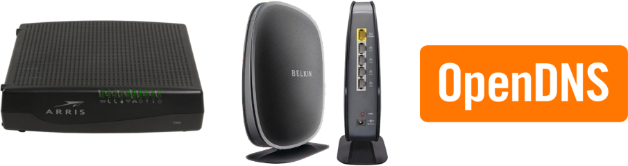 comcast belkin opendns