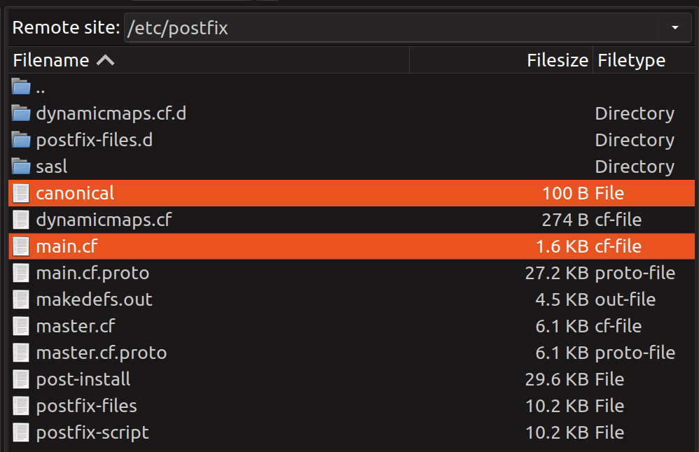postfix